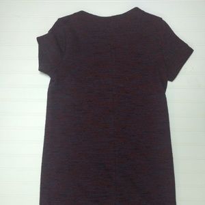 Ann Taylor Loft Dress Small Knit Stretch Maroon